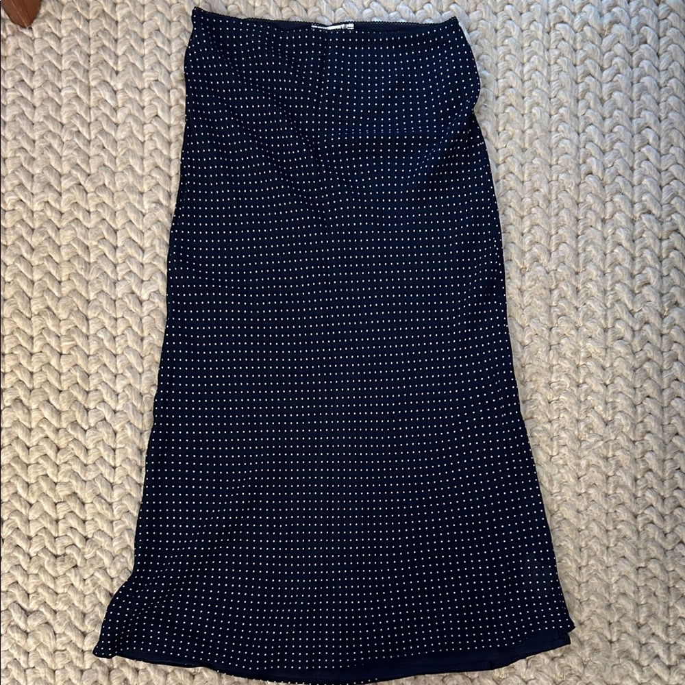 Reformation Layla Polka Dot midi Skirt